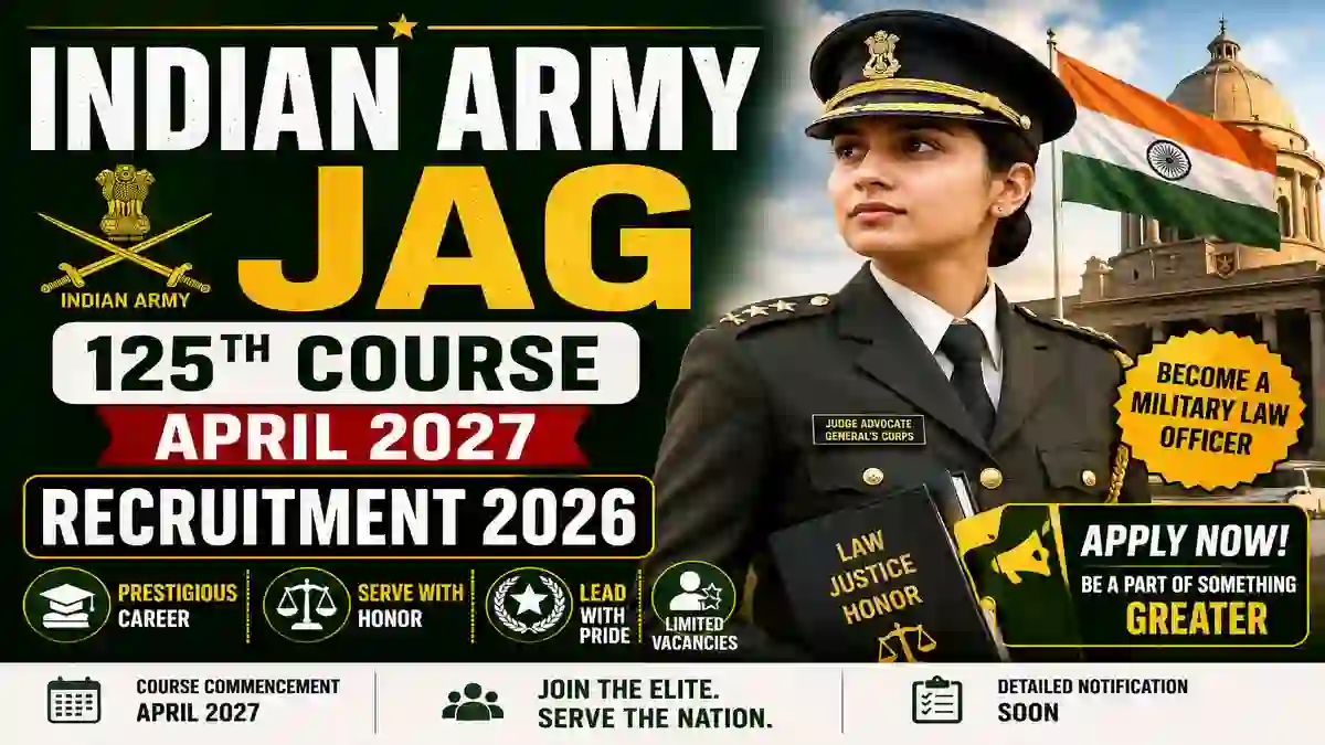 Indian Army JAG 125th Course April 2027 Recruitment 2026