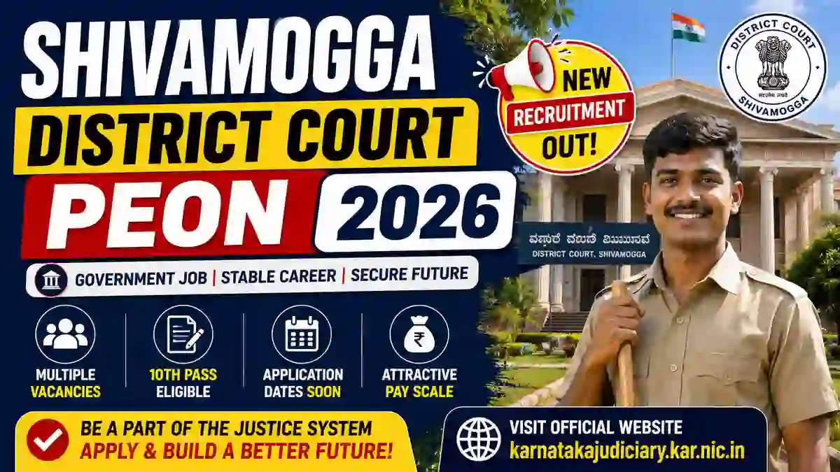 Shivamogga District Court Peon 2026