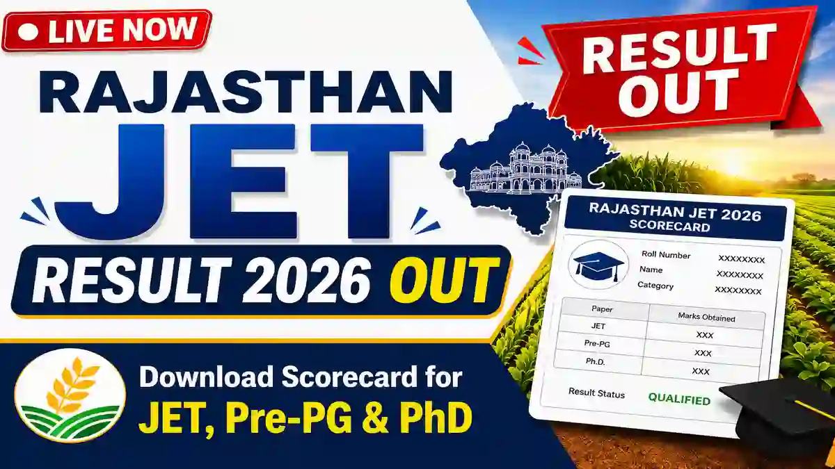 Rajasthan JET Result 2026