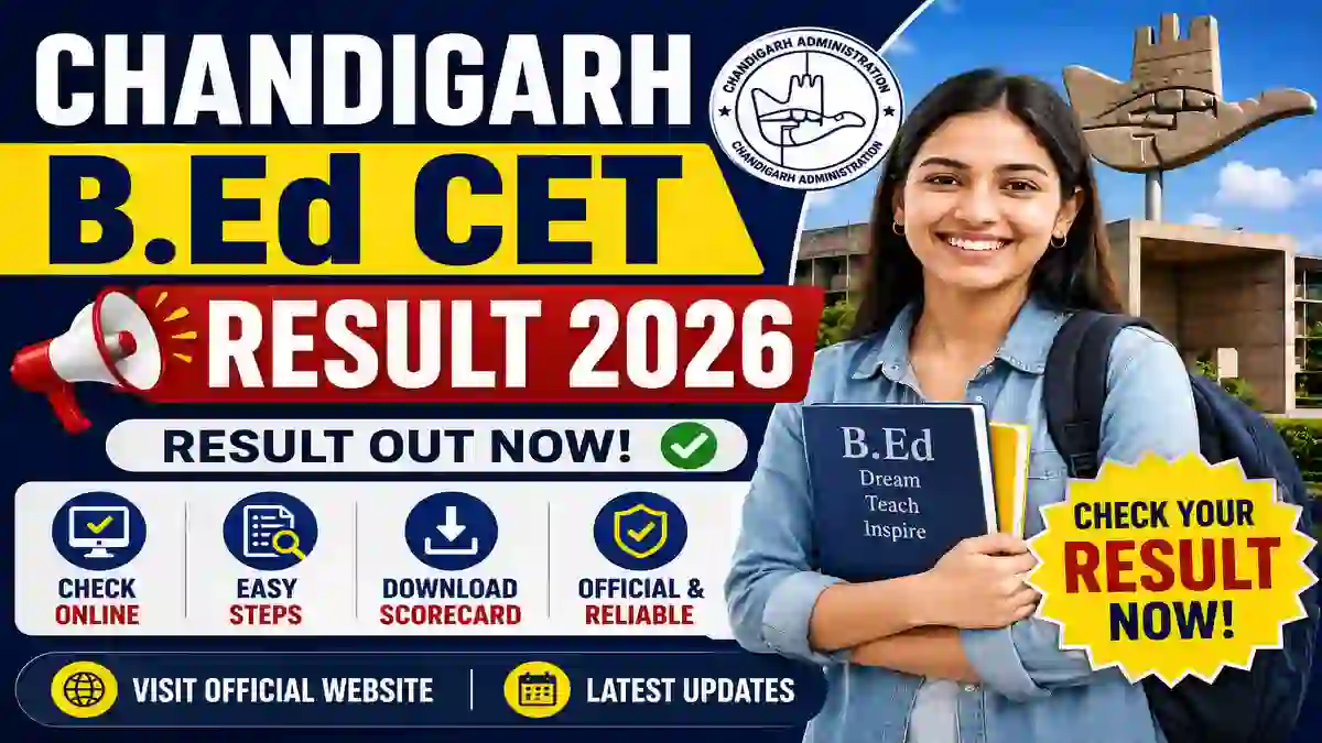 Chandigarh BEd CET Result 2026