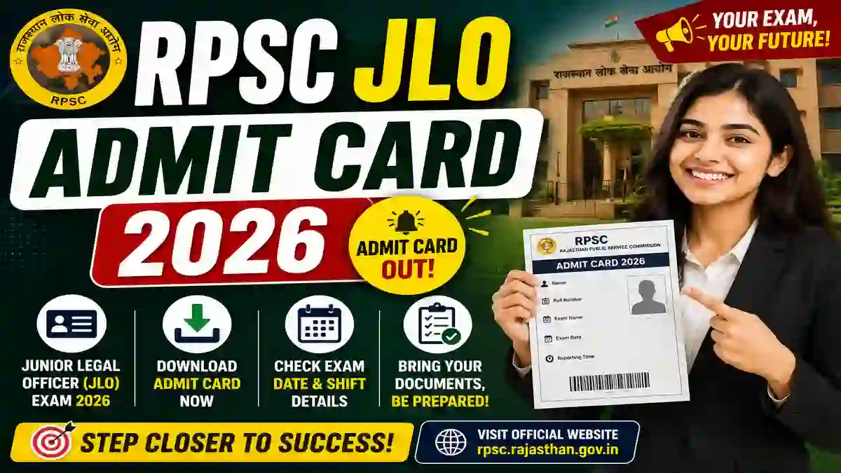 RPSC JLO Admit Card 2026